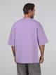 Футболка хлопковая длинная мужская Ray Oversize U0104М L/XL Лиловая (RAY2000000027166) - изображение 2