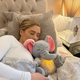 Інтерактивна м'яка іграшка-нічник дихаючий Слоник Elephant Сірий Заспокійлива плюшева іграшка (ELEPH30-AV) - зображення 6