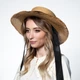 Шляпа канотье женская LuckyLOOK Нурай One Size Бежевый (470-965) - изображение 4