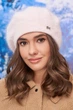 Нежный берет «Эстель» (4977) Braxton пудра 56-59 4977 - изображение 1