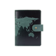 Кожаное портмоне для паспорта / ID документов HiArt PB-03S/1 Shabby Alga "World Map" - изображение 1