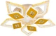 Люстра VALESO V K39939-5+5+1 WT+gold з пультом світлодіодна LED на кухню, для вітальні, для спальні - зображення 3