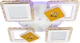 Люстра VALESO V K39940-4+2+1 WT+gold с пультом светодиодная LED на кухню, для гостинной, для спальни - изображение 3