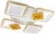 Люстра VALESO V K39940-4+2+1 WT+gold с пультом светодиодная LED на кухню, для гостинной, для спальни - изображение 6