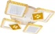 Люстра VALESO V K39940-4+2+1 WT+gold с пультом светодиодная LED на кухню, для гостинной, для спальни - изображение 7