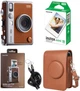 Набор Fujifilm INSTAX MINI EVO Hybrid Brown фотокамера мгновенной печати / картридж 10 фото / чехол коричневый / подарочная упаковка - изображение 1