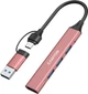 USB-хаб Canyon DS-02 4-в-1 USB-A/C Pink (CNS-TDS02P) - изображение 4