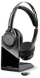Бездротові навушники Plantronics Voyager Focus UC B825 / Bluetooth 4.1 / Радіоканал / Активне шумозаглушення / ANC / До 12 годин роботи від акумулятора / Чорні Б/В - зображення 1