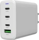 Бездротовий зарядний пристрій Canyon CU140ACC GaN 150 Вт 3xUSB-C PD2.0 1xUSB-A QC2.0 EU White (CNS-CUW140ACC) - зображення 2