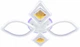 Люстра VALESO V 2134-2+2C-TL WH з пультом світлодіодна LED на кухню, для вітальні, для спальні - зображення 6