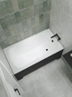 Ванна акриловая Helmken Edelva 170x70 см (37868871RG) комплект 3 в 1: прямоугольная ванна, ножки, Черный подголовник - изображение 12