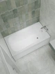 Ванна акриловая Helmken Edelva 170x70 см (32M9T54076) комплект 4 в 1: прямоугольная ванна, ножки, Белая фронтальная и боковая панель - изображение 12