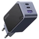 Зарядний пристрій 3xUSB 65W (2xUSB-C+USB-A) Gan Nexode Fast Charger Сірий X553 Ugreen - зображення 2