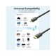Кабель мультимедійний HDMI до HDMI C (mini), 1.5m V2.0 4K 60Hz 18Gbps HDR Dolby Vention (AGHBG) (243256) - зображення 5