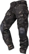 Чоловічі тактичні штани multicam з наколінниками G3 Combat IDOGEAR, штани камуфляж Rip Stop чорний мультикам, 6933451-S - зображення 8