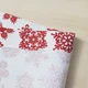 Дорожка (раннер) для обеденного или кухонного стола, водоотталкивающая тефлоновая ткань, новый год, рождественско-красные снежинки на белом фоне, 40см*170см. - изображение 9