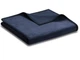 Плед Biederlack Unicolour, Dunkelblau 150x200 см темно-синий - изображение 1