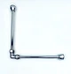 Гнучка хромована підводка 20см (10+10) бумеранг XL мідна d10мм 1/2"ВВ FLEXY CHROME - зображення 1
