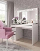 Стол туалетный письменный Perfect Home Ada 5S/120 120x55x75 см, 5 ящиков Белый мат (000012376982) - изображение 4