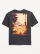 Футболка для мальчика Old Navy 8-9 лет, Panther (Темно-серая с принтом) 500122805809 - изображение 2