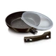 Сковорода со съемной ручкой 24 см Berlinger Haus Metallic Line Shiny Black Collection (BH-7156) - изображение 1