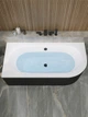 Ванна акриловая Helmken Marbella Lux 160x75 см (77387F9M65) комплект 3 в 1: левосторонняя ванна, ножки, Черная фронтальная панель - изображение 12