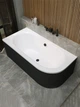 Ванна акриловая Helmken Marbella Lux 160x75 см (77387F9M65) комплект 3 в 1: левосторонняя ванна, ножки, Черная фронтальная панель - изображение 13