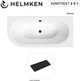Ванна акриловая Helmken Marbella Lux 150x75 см (32216B628S) комплект 2 в 1: правосторонняя ванна, Черный подголовник - изображение 19