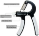 Эспандер кистевой EasyFit Hand Grip 5-60 кг для рук с регулируемой нагрузкой на руки пружинный ручной тренажер EF-1900-Gr Серый (56002133) - изображение 2