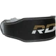 Атлетический пояс RDX 4 шкіряний Black Gold M (WBS-4RB-M) - изображение 4