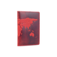 Обложка для паспорта HiArt PC-01-S18-1440-T001 Shabby Red Berry "World Map" - изображение 3
