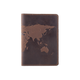 Обложка для паспорта HiArt PC-01-S19-1020-T001 Shabby Brown "World Map" - изображение 1