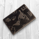 Обложка для паспорта HiArt PC-02-S19-1106-T002 Shabby Gavana Brown "7 wonders of the world" - изображение 2