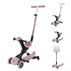 Самокат з сидінням 3 в 1 Globber GO-UP Deluxe Lights ECOlogic 360 Berry від 15 місяців до 9 років (697-510) - зображення 2
