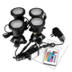 Підводний мультиколірний прожектор 4x36 LED RGB з пультом ДК для басейнів, фонтанів, ставків - зображення 1