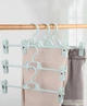 Плечики вешалки Hanger OP34 34 см пластмассовые для брюк и юбок голубые - изображение 2