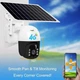 Камера відеоспостереження акумуляторна із сонячною панеллю tp8 v380 pro solar 4Gi with battery з віддаленим доступом 8769 - зображення 2