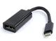 Переходник Cablexpert USB3.1 Type C - DisplayPort, 0.15 м, Black (A-CM-DPF-01) - изображение 1