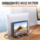 Подставка для ноутбука вертикальная, универсальная Ugreen Vertical Laptop Stand Aluminum Dual Silver - изображение 3
