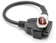 Переходник для мотоцикла YAMAHA (ямаха) 4-контактный на OBD2 16 контактов YZF /MT07 /Tracer /XSR /FZ09 /FZ10 /FJR1300 Черный - изображение 2