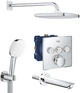 Душова система прихованого монтажу з термостатом Grohe Grohtherm SmartControl на 3 споживача UA26415SC6 - изображение 1