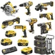 Набір із восьми акумуляторних безщіткових інструментів DeWALT DCK856P4 - зображення 1