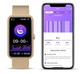 Смарт-часы женские Bakeey L16 gold (тонометр, пульсоксиметр) 2 ремешка - изображение 9