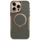 Захисний чохол TPU+PC Metal Buttons with MagSafe Carbon Ring для iPhone 15 Pro (6.1") Золотий - зображення 1