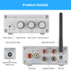 Усилитель звука Fosi Audio BT20A TPA3116 Bluetooth 5.0 AUX 2x100W White Б/У - изображение 2