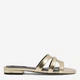 Женские шлепанцы Nine West 123AL1207-1 5905588564393 38 24.4 см Золотистые (5905588564447) - изображение 1