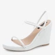 Женские босоножки Nine West WFA2624-1 5905588559887 38 24.7 см Белые (5905588560074) - изображение 2