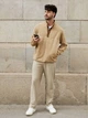 Толстовка на флисе мужская Uniqlo 276061565 L Коричневая (1159797963) - изображение 2