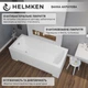Ванна акриловая Helmken Luna 150x70 см (164A95812S) комплект 3 в 1: прямоугольная ванна, ножки, Черный подголовник - изображение 5