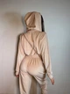 Жіночий велюровий комбінезон на блискавці Uaclothes 48-50 Бежевий (like31228-114461371) - зображення 4